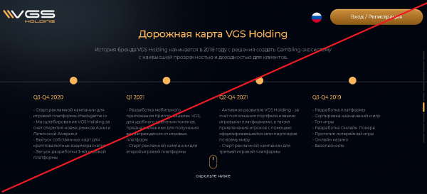 VGS Holding  – Под покровом финансовой пирамиды. Отзывы о vgs-holding.com